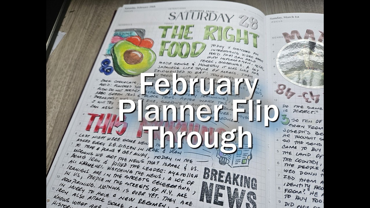 February 2026 Planner Flip Through