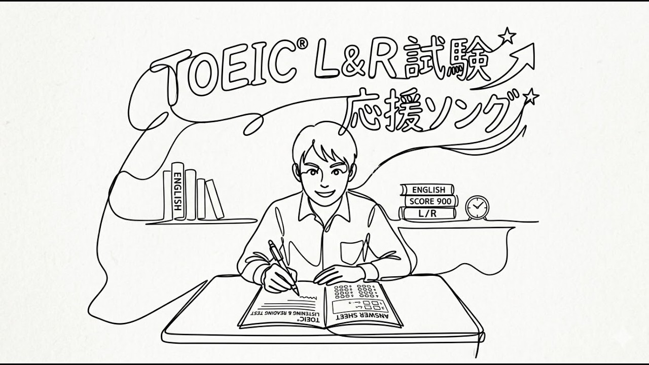 【TOEIC応援ソング】試験直前でもあきらめない｜英語学習モチベーションUPソング
