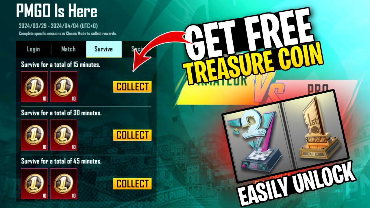 How To Get Free Treasure Coins In PUBG And  BGMI | Easy Trick To Unlock Collection Certificate