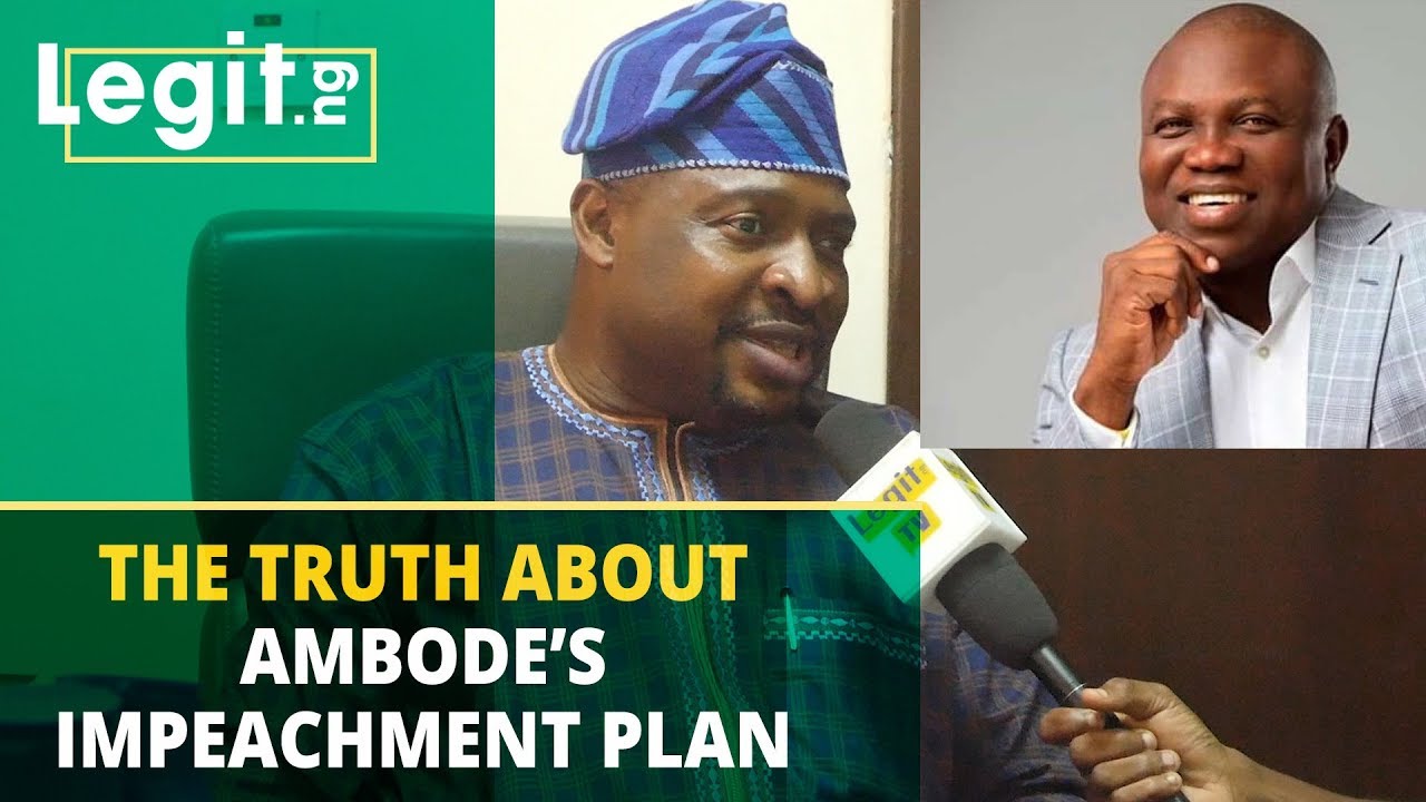 Lagos lawmaker reveals the truth about Ambode impeachment process | Legit TV
