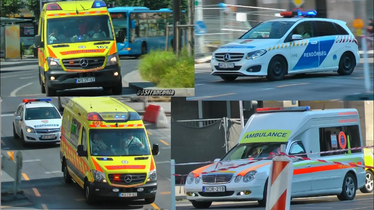 [10 minutes] Various units and sirens in Budapest!