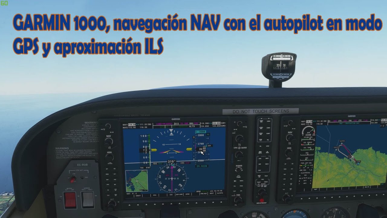Tutorial | CESSNA 172 GARMIN 1000 | Cargar el plan de vuelo en el G1000 y aproximación ILS.