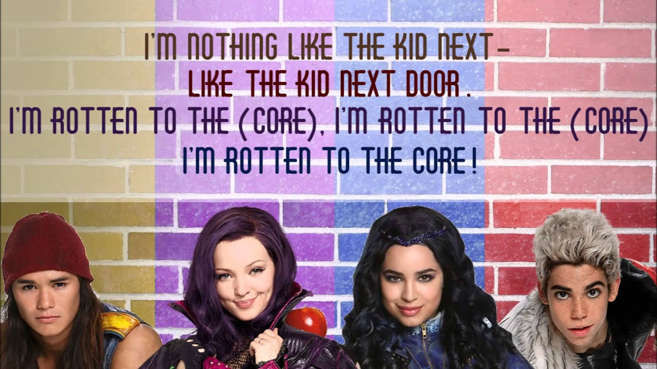 DISNEY DESCENDANTS: ROTTEN TO THE CORE LYRICS