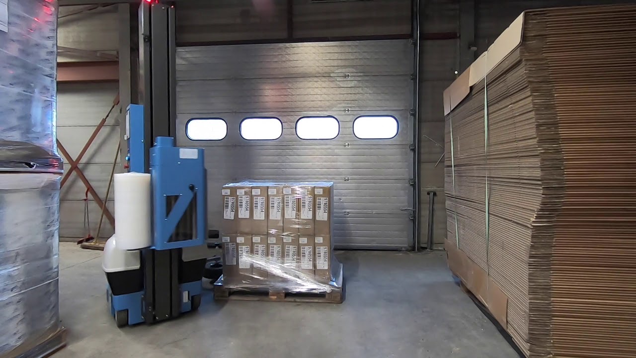 Palletwikkelrobot EXP-630 met powered prestretch
