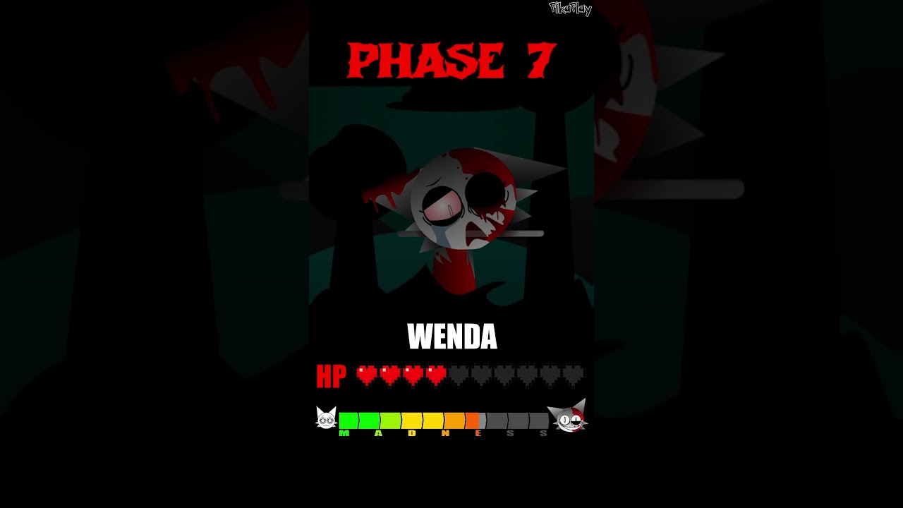 HP, MADNESS Bar Wenda in 1-10 DEFINITIVE Phases #sprunki  #incredibox