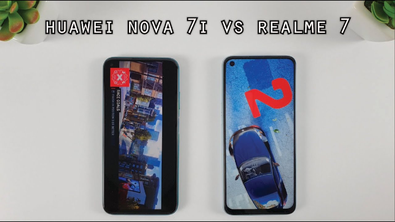 Realme 7 vs Huawei Nova 7i | Video test display, Speedtest | Helio G95 vs Kirin 810