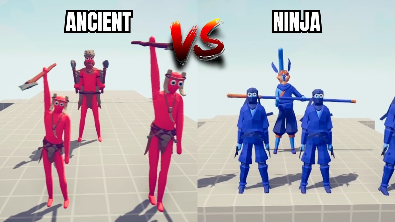NINJA vs. ANCIENT: Who Really Wins? | Totally Accurate Battle Simulator