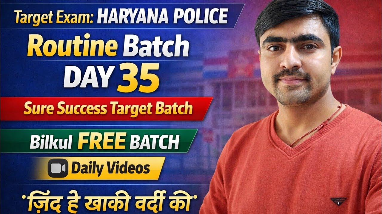 Day 35 target 🎯 for 28/02/2026 Haryana police 🚨 2026 Forester Forest guard #viral #motivation #hssc 