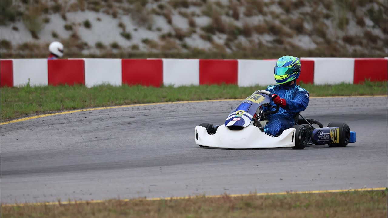 Pov karting driver during practice SENIOR MAX