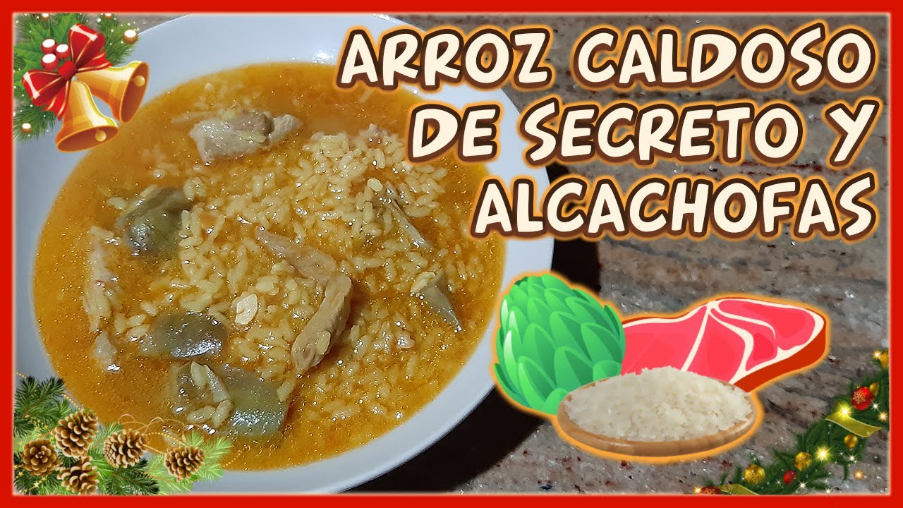 Arroz Caldoso de Secreto y Alcachofas