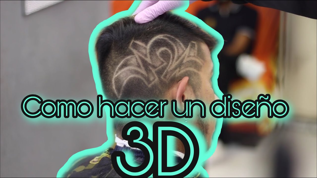 Tutorial!!Como hacer un diseño, grecas, tribales, líneas en 3D en el pelo!!!!
