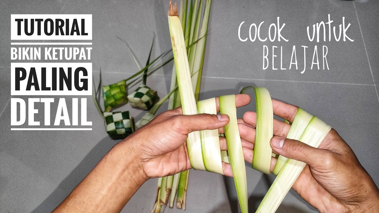 KHUSUS UNTUK PEMULA cara membuat ketupat paling gampang untuk pemula