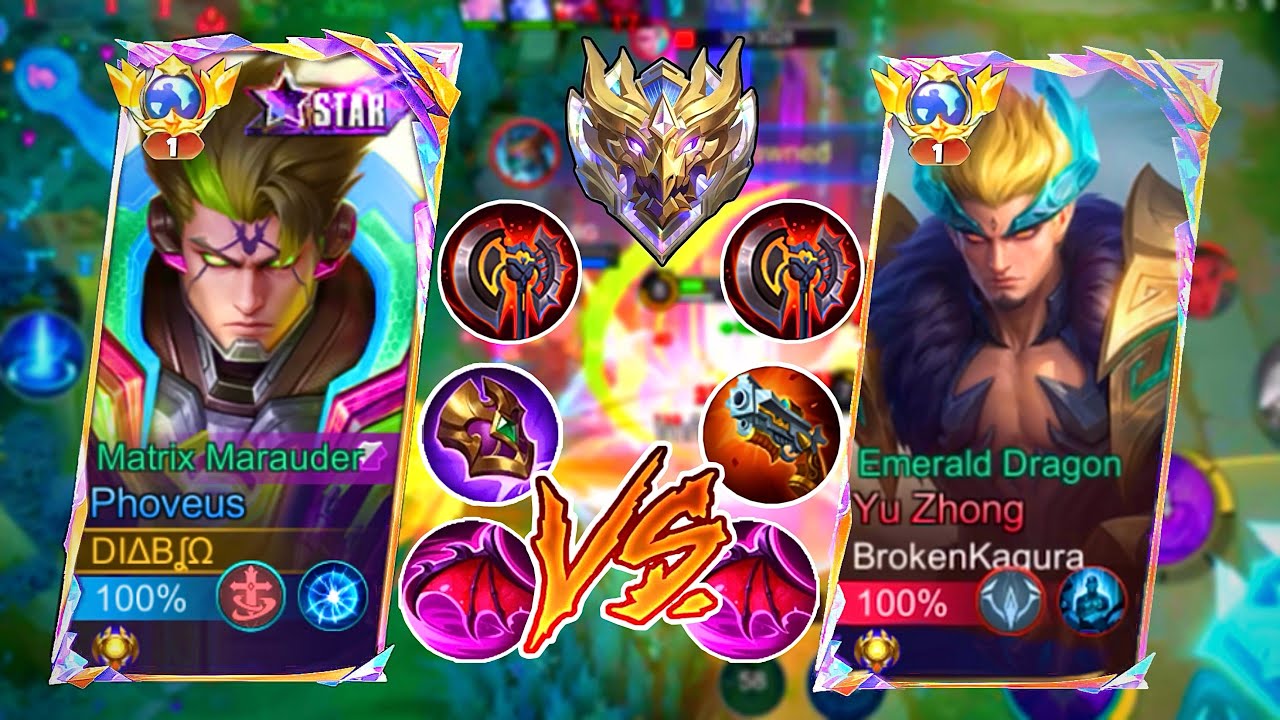 PHOVEUS VS YU ZHONG WHO’S THE KING OF EXP!? (intense battle😱) | Mobile Legends