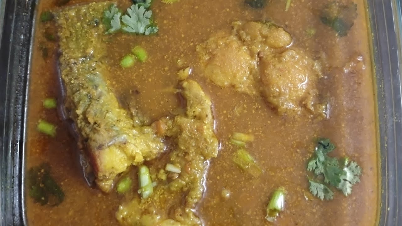 Kolkata famous Dish jhol fish ✨
