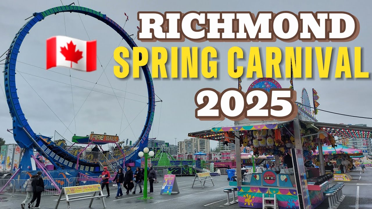 🇨🇦 Richmond Lansdowne Centre Spring Carnival 2025 | Opening Day | Vancouver Vlog | March 28, 2025