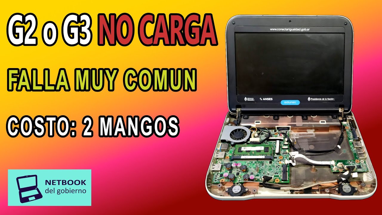 Netbook  No Carga No Enciende  Netbook G2 G3