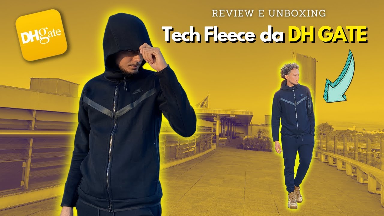 COMPREI UM CONJUNTO NIKE TECH FLEECE NA DHGATE - Unboxing + Review Compras Online