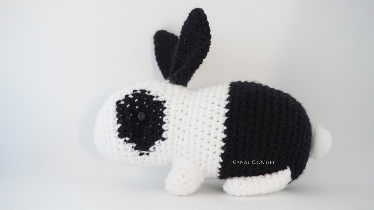 Conejo bicolor amigurumi tutorial