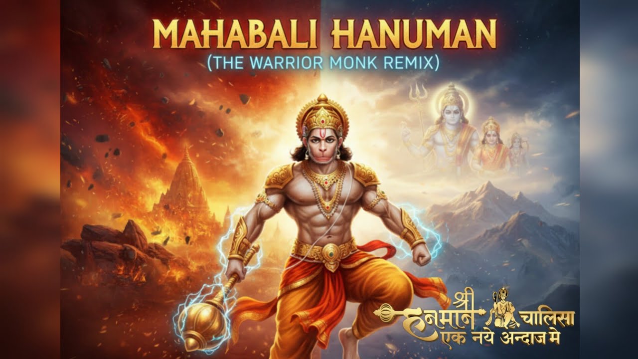 जय हनुमान 🚩 ( #Hanuman_Chalisa #New_Version) – Mahabali Warrior Monk Rock Remix Bhakti Vibes  2026