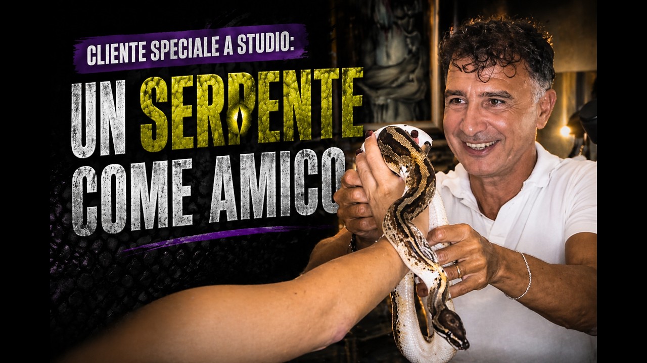 CLIENTE SPECIALE A STUDIO: UN SERPENTE COME AMICO 🐍