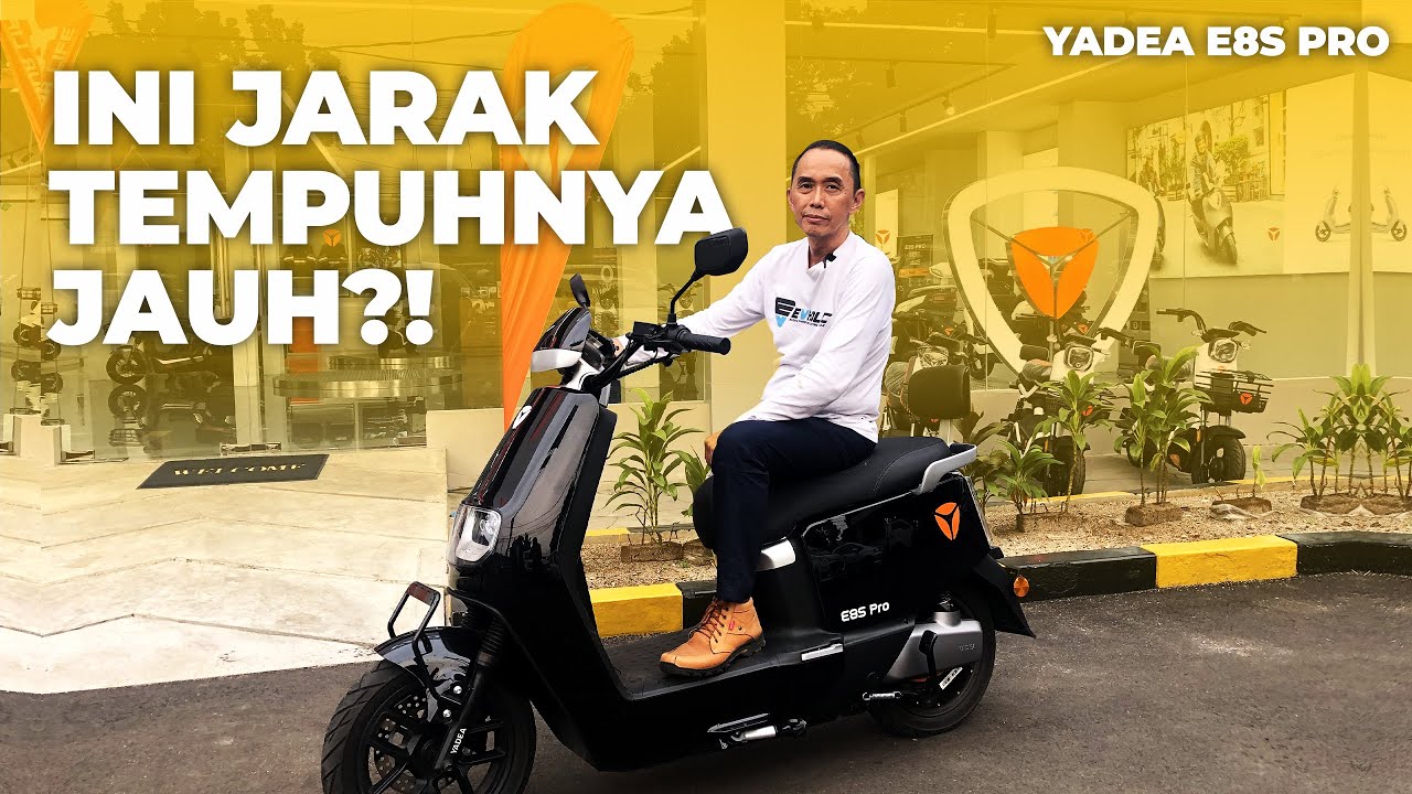 MOTOR LISTRIK JARAK TEMPUH TERJAUH DARI YADEA! TIPE E8S PRO!!