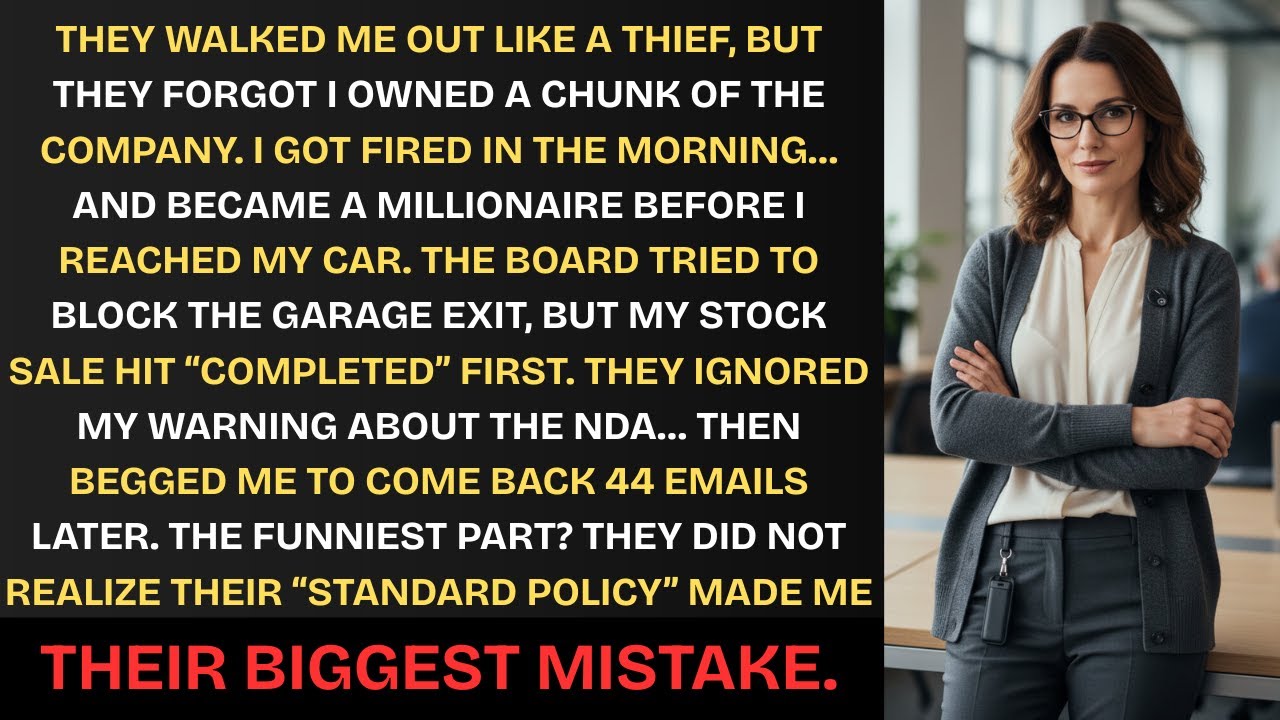 They Laid Me Off So I Cashed Out My Hidden Equity, Humiliated the CEO, and Left Them.