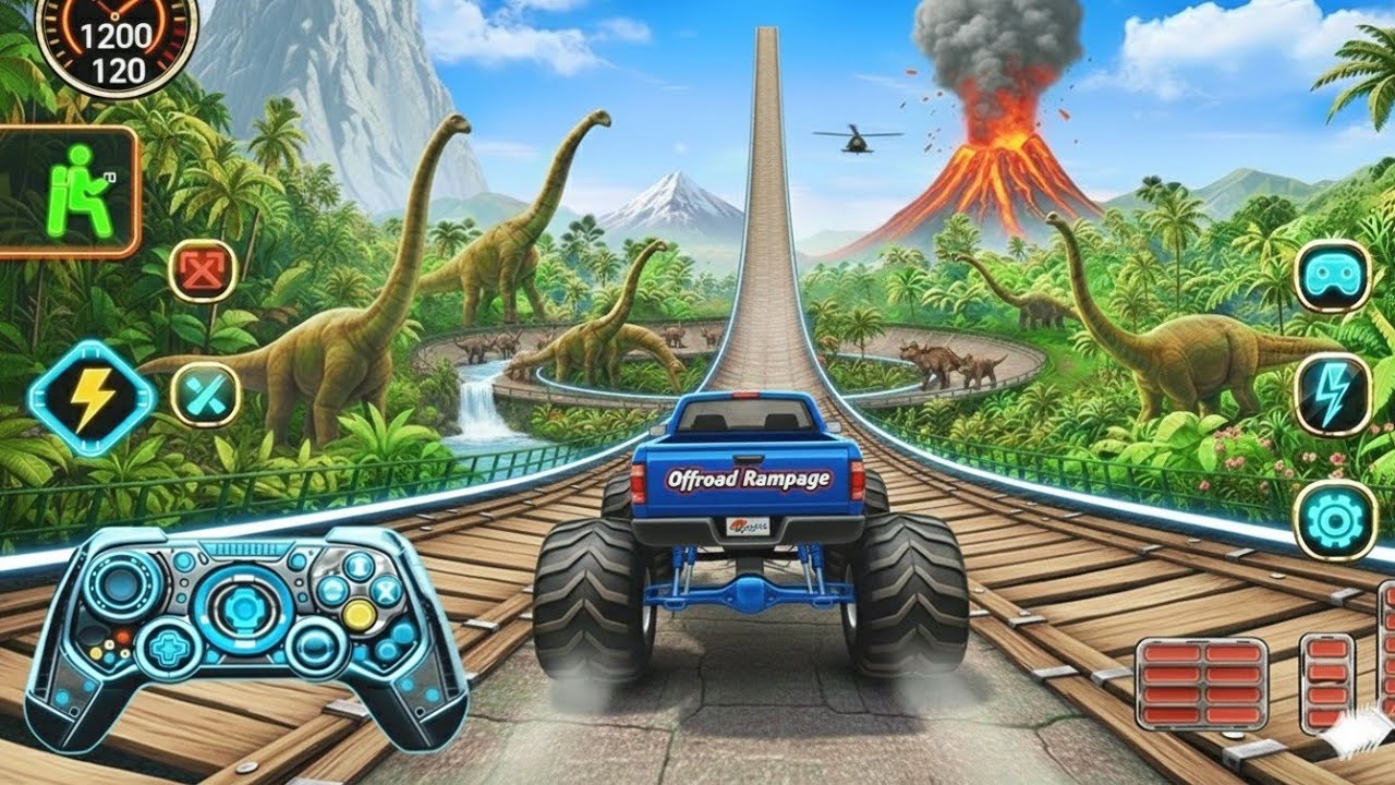Monster Truck Mega Ramp Turbo Challenge 🚛 | Extreme GT Speed & Crazy Stunt Racing