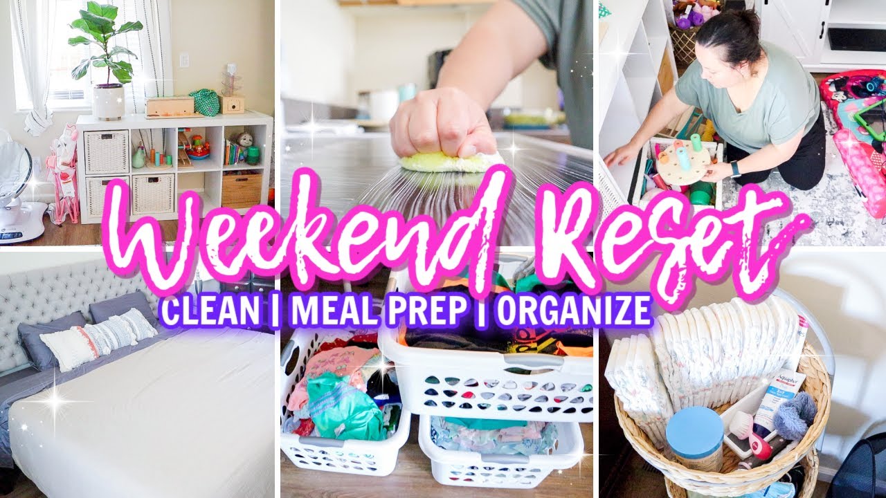 WEEKEND SUNDAY RESET ROUTINE 2022 | CLEANING w/ ANXIETY MOTIVATION | KARLA'S SWEET LIFE
