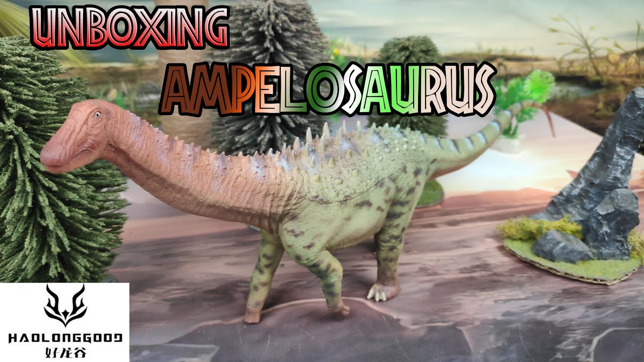 UNBOXING Y REVIEW AMPELOSAURUS DINOSAURIOS!!! \\ HAOLONGGOOD 2023