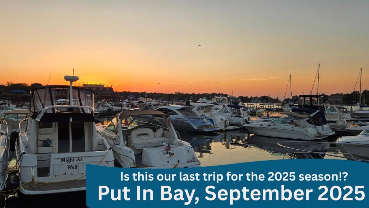 Could this be our last boat trip of the season?! Put In Bay 2025