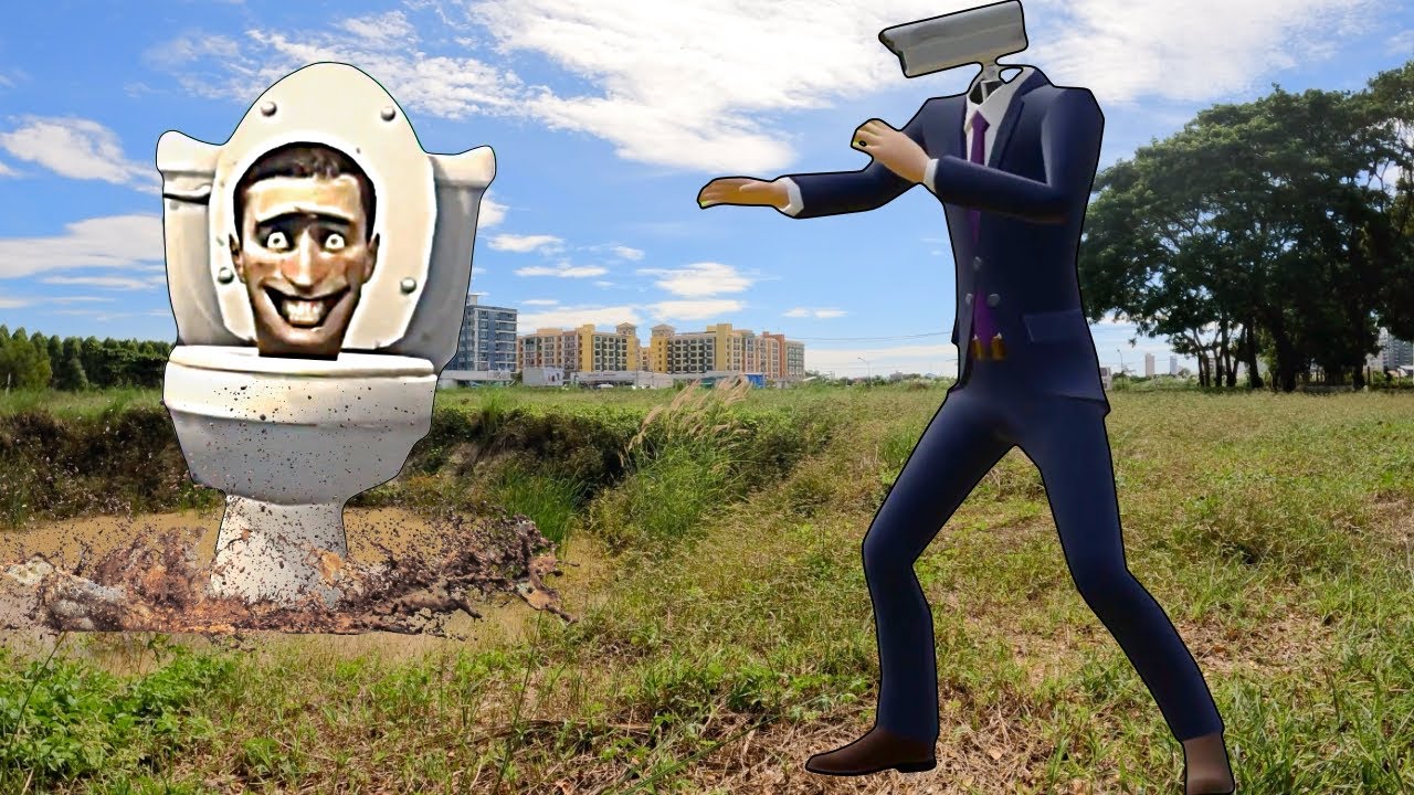 Skibidi Toilet Melawan Cameraman Animasi Dalam Kehidupan Nyata