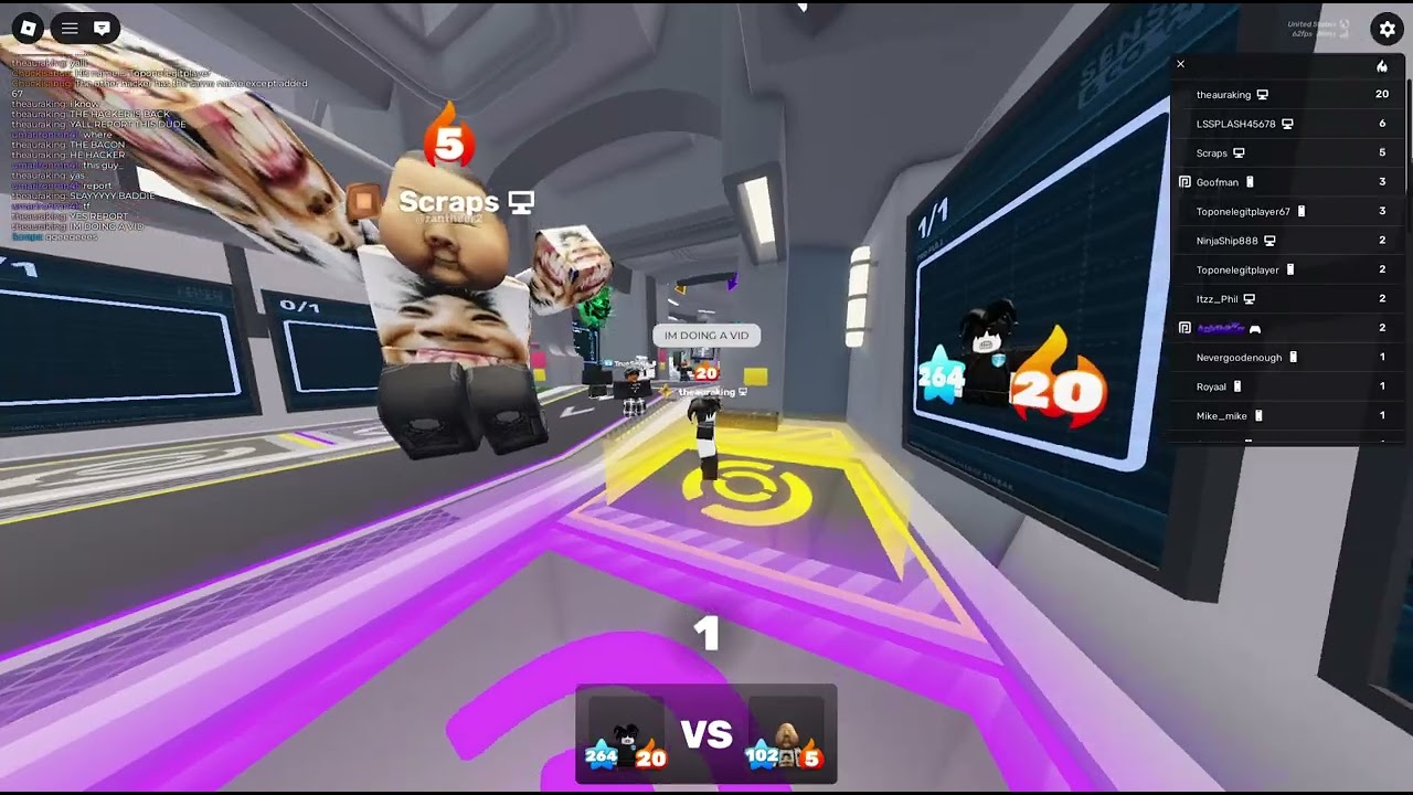 Playing roblox Rivals 1v1's PLUS Finding HACKERS in my SERVER!