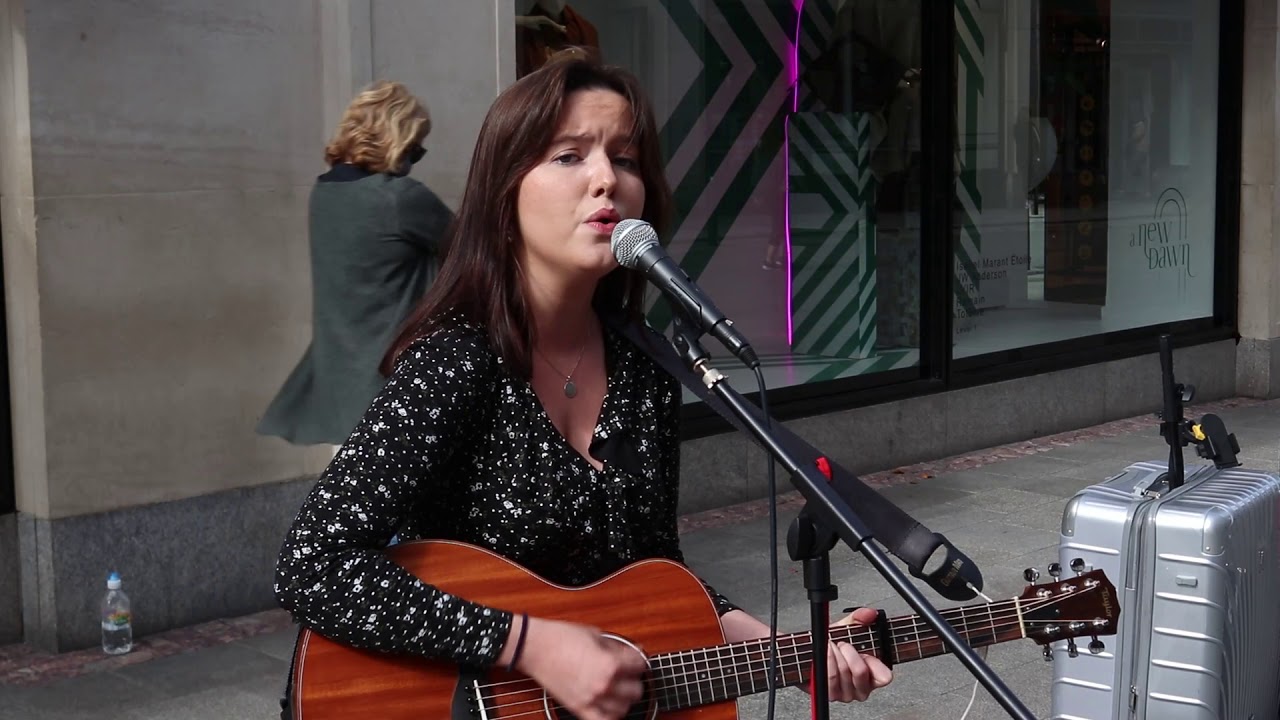 Isib&eacute;al N&iacute; Cheallaigh Stunning Performance of This Is The Life live Cover from Grafton Street Dublin