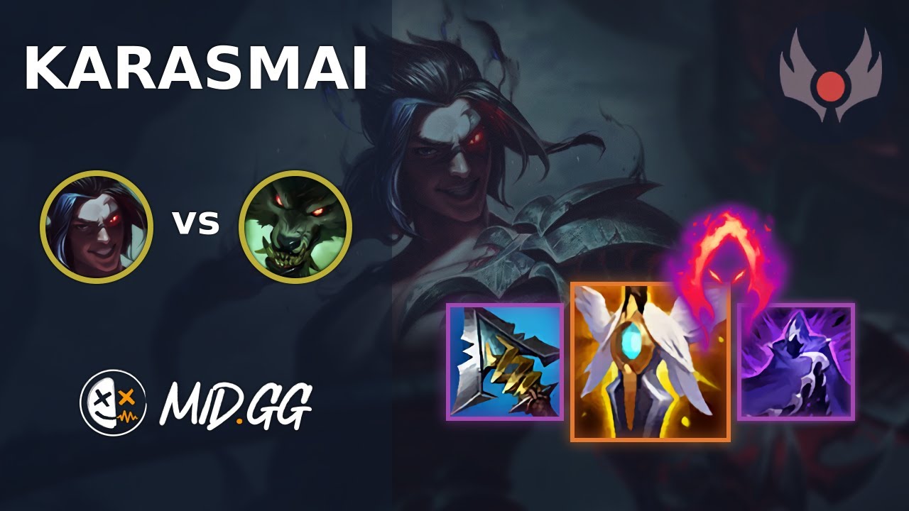 MID.GG: [ KarasMai ] Кейн в лесу против Уорвика | ГРАНДМАСТЕР | Сезон LOL 2025