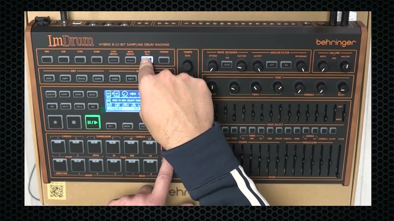 Behringer LM drum - Factory Pattern Demo (Sounds Only)