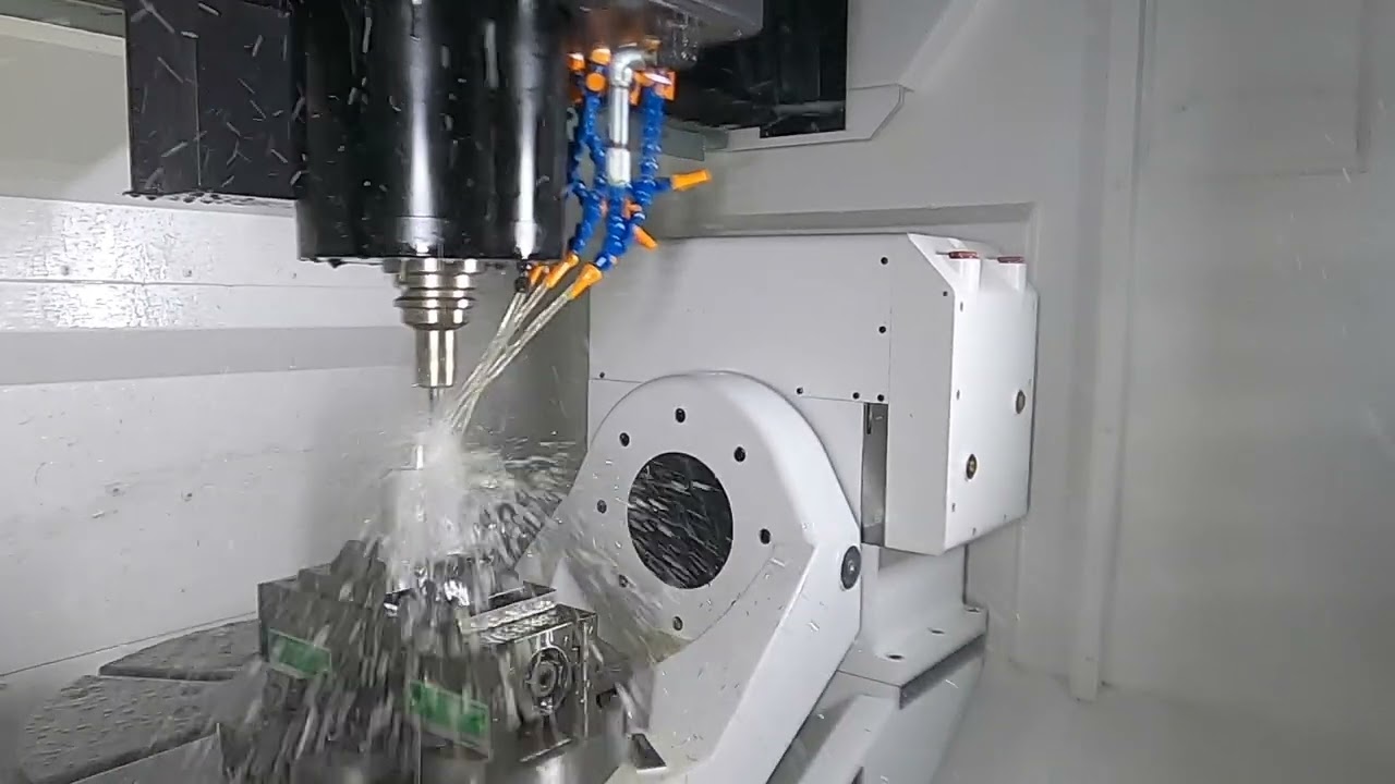 Aluminium  5 axis machining on OKUMA MU400