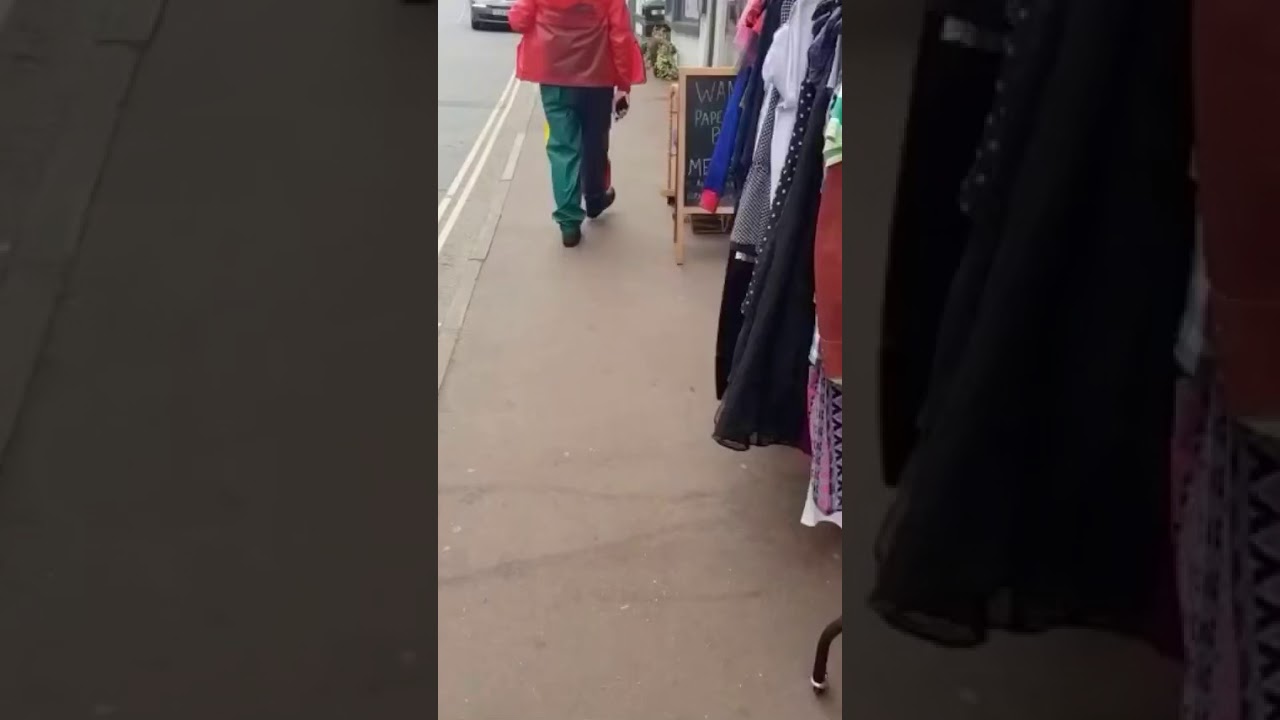 Joker Rainwear & Boots Humiliation in Public