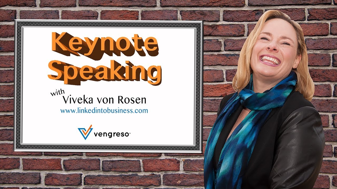 Keynote speaking with Viveka Von Rosen  the 