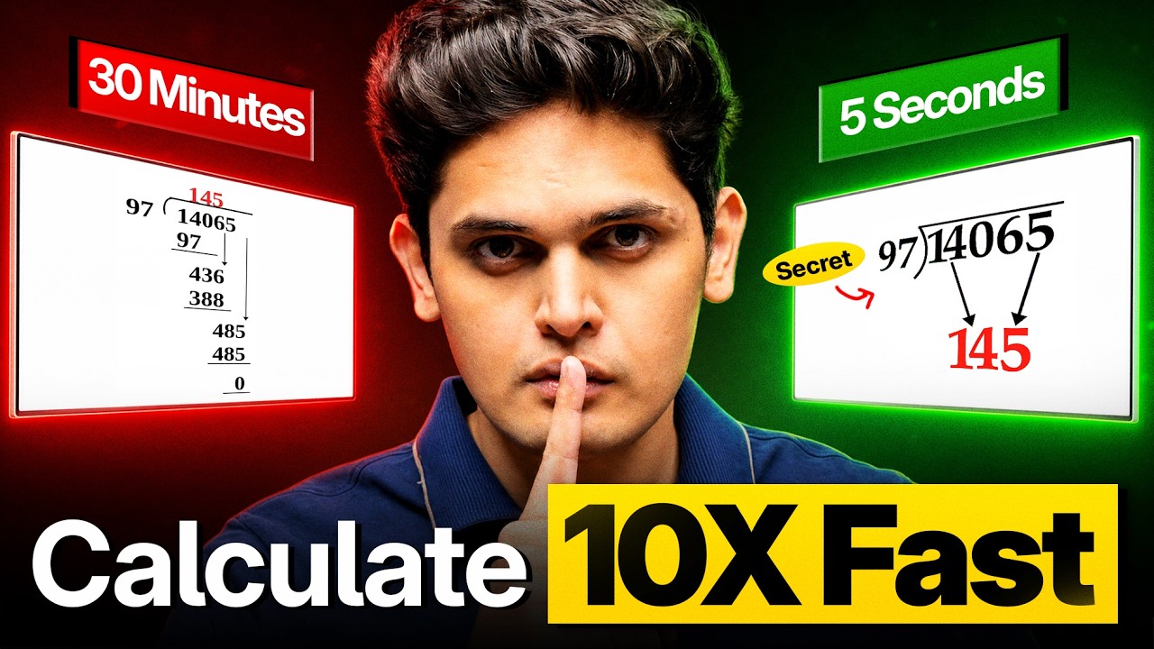 How to Calculate Faster than a Calculator 🔥| Become a Human Calculator | Prashant Kirad