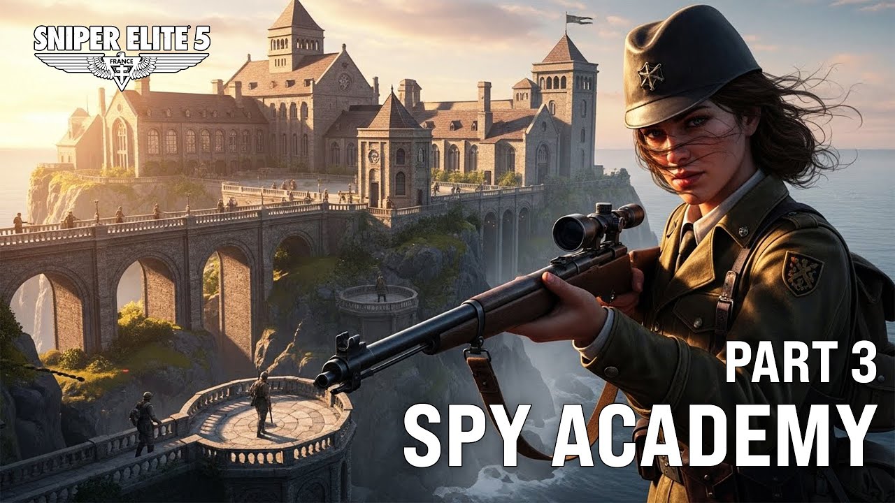 Sniper Elite 5 - Spy Academy | Part 3 | Silent Infiltration Paths & Long-Range Elimination Guide