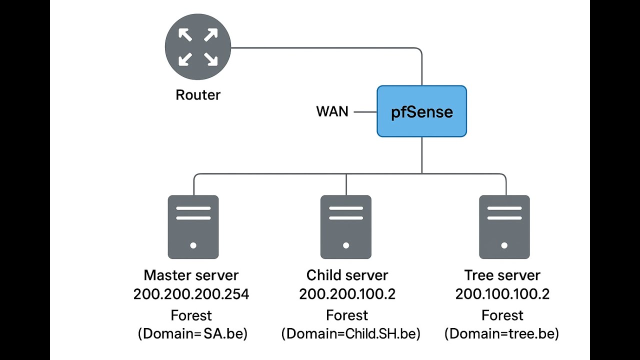 Windows Server Domain + Subdomain Setup with pfSense | Full Network Build Tutorial