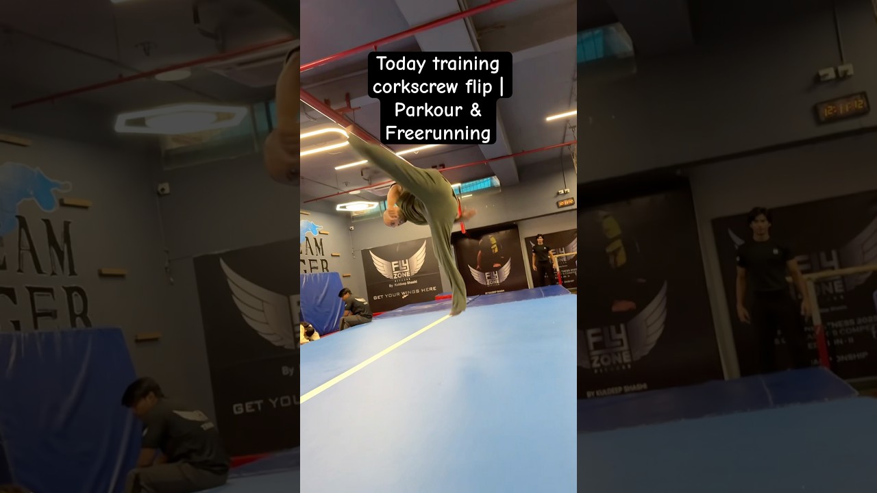 Today training corkscrew flip | Parkour & Freerunning 