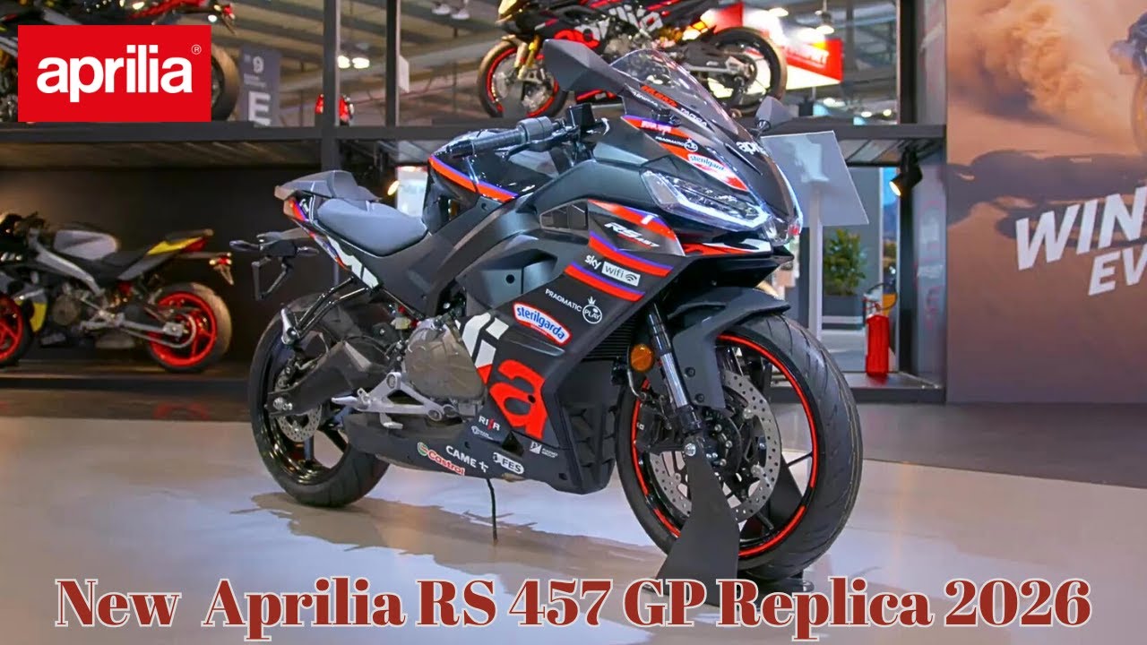 Реплика Aprilia RS 457 GP 2026 года, предлагается с еще лучшим оборудованием и эксклюзивной графи...