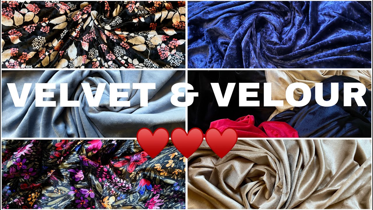 VELVET & VELOUR! Fabric Favourites ♥️💕#fabricstash #fabricaddict #fabric #sewing #velvet #velour