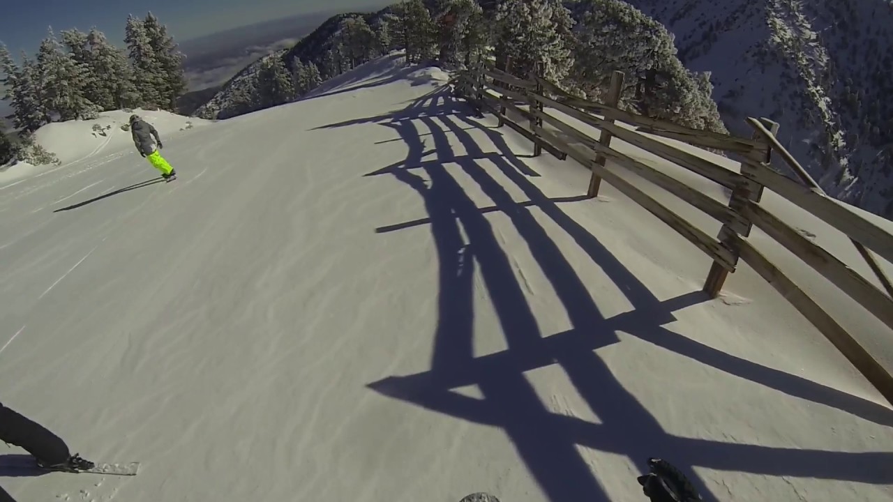 SNOWBOARDING TOUR OF THUNDER MOUNTAIN AT MT BALDY CALIFORNIA 2017