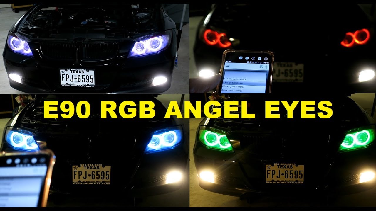 RGB Angel Eyes On My E90 For That LCI Look.