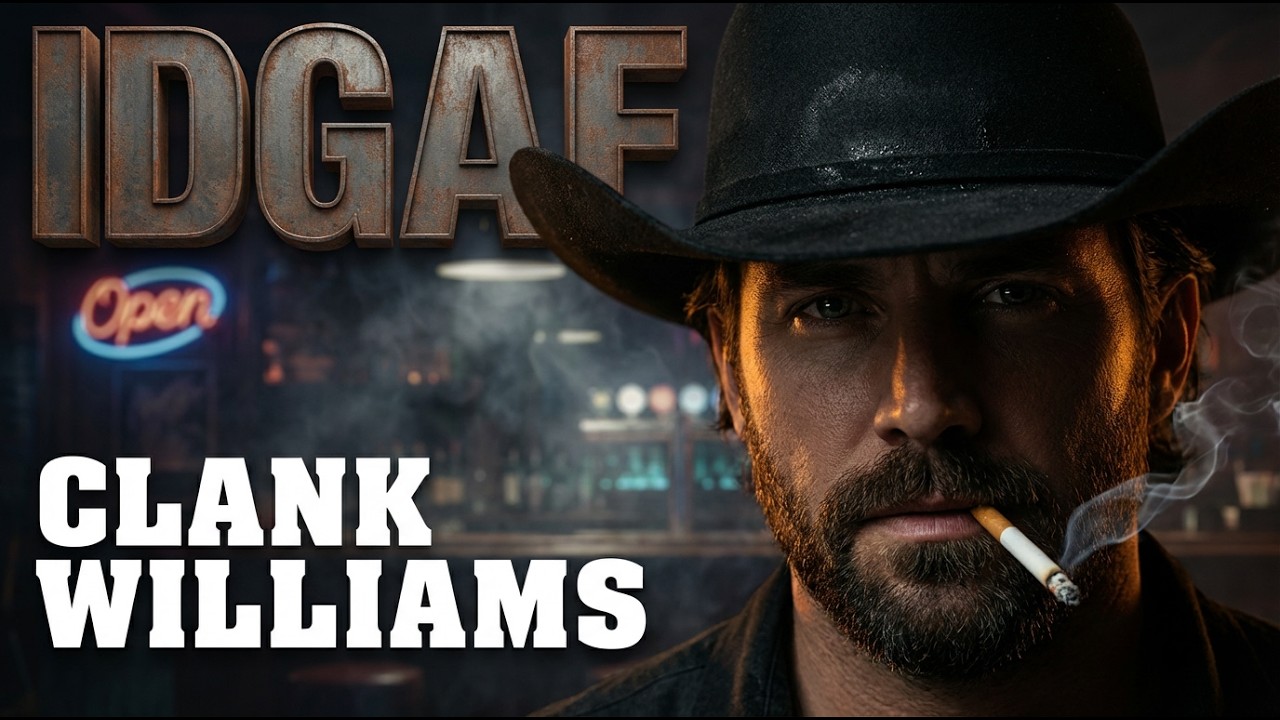 Clank Williams | IDGAF (Official Lyric Video) [The Official Outlaw Anthem]