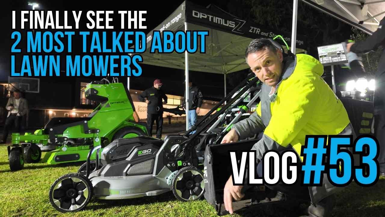 Ego Commercial Mower Vs Greenworks Commercial Mower Perth Trip Day 3 - VLOG #53