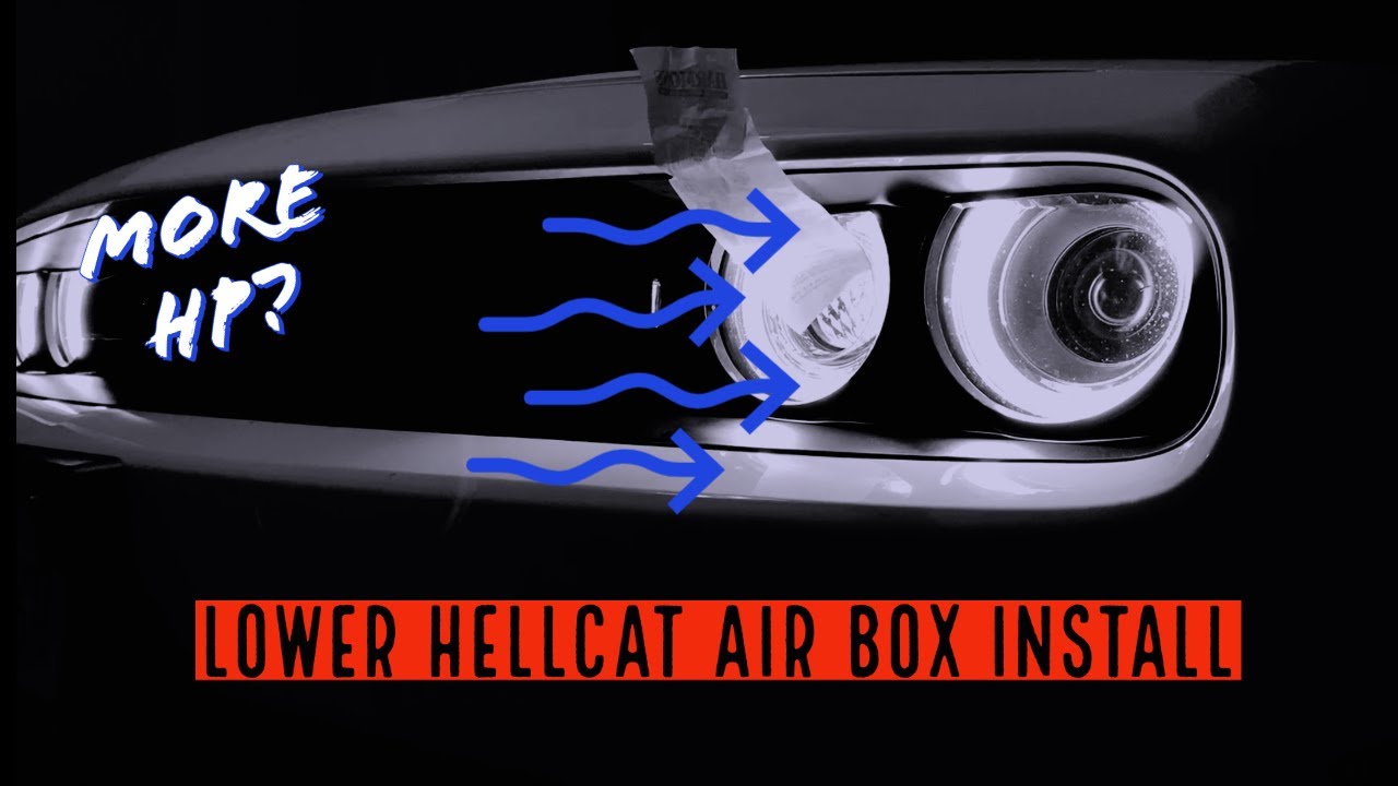 Installing a Dodge Hellcat Lower Air Box and Filter. The TRUTH!!!