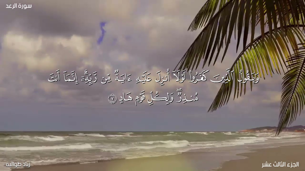 ما تيسر من سورة الرعد برواية الدوري عن الكسائي من طريق الشاطبية